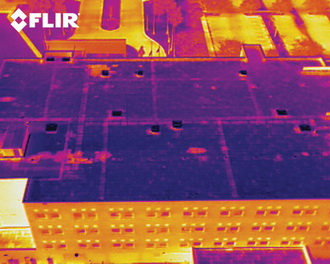Тепловизионное обследование крыш домов