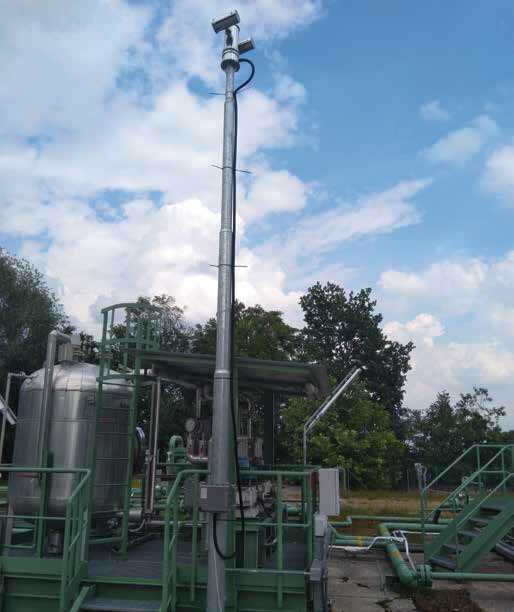 Установка системы мониторинга утечек метана