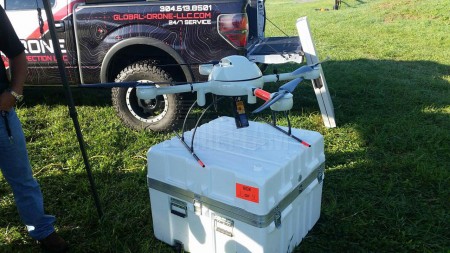 Квадрокоптер с портативным детектором метана