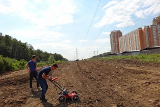 Георадар на объекте в Подмосковье