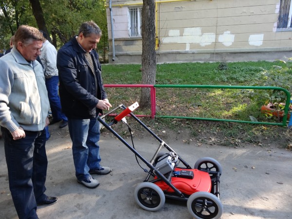 Работа с георадаром