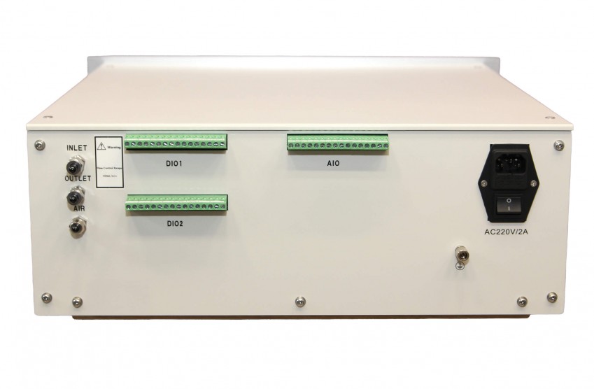 Задняя панель газоанализатора