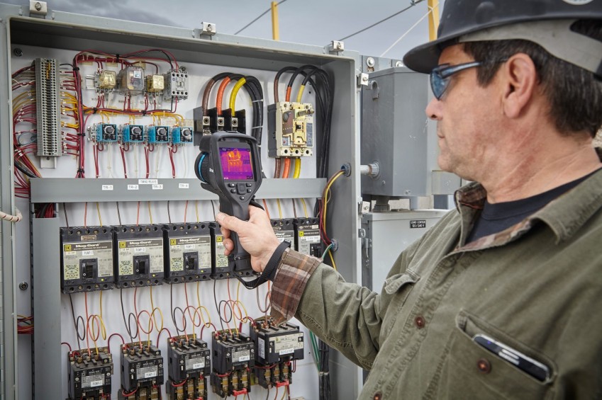 Тепловизор FLIR E86 в работе