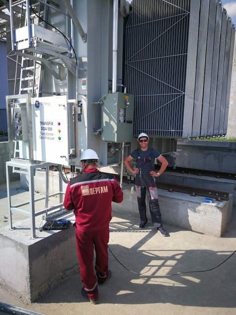 Пример установки системы GE DGA 500 специалистами компании