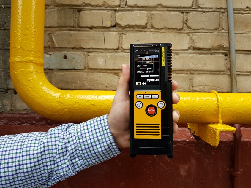 Портативный детектор утечек метана