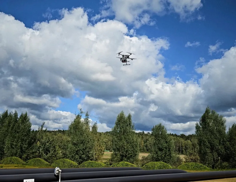 Квадрокоптер GDU S400 с детектором метана LMF G2