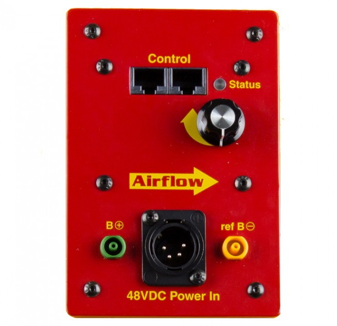 Панель управления на вентиляторе