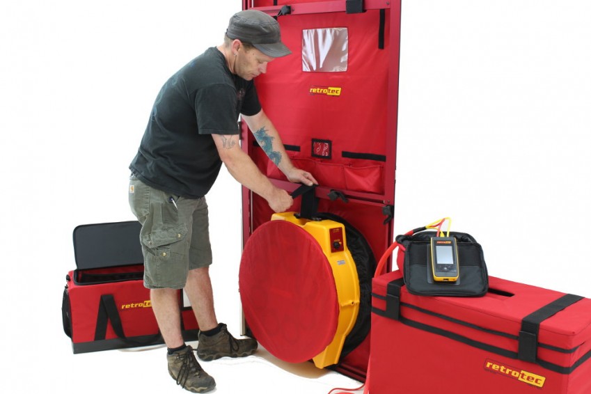 Установка аэродвери