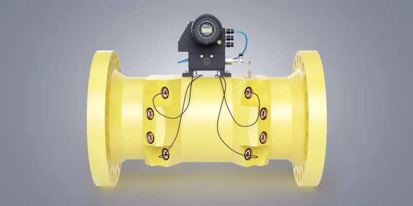 Установка расходомера ВЫМПЕЛ-500 на трубе